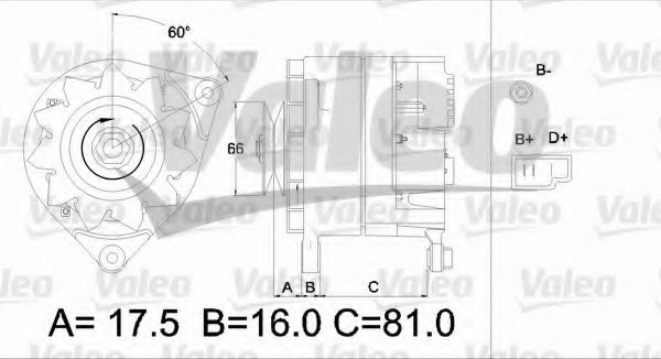 VALEO 436173 Генератор для FORD TRANSIT (Форд Трансит) VALEO 436173 Генератор для FORD TRANSIT (Форд Трансит)