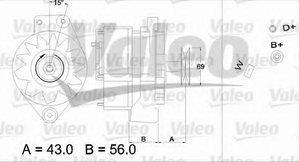 VALEO 436193 Генератор для VOLKSWAGEN T4 MULTIVAN (Фольксваген Т4 мултиvан) VALEO 436193 Генератор для VOLKSWAGEN T4 MULTIVAN (Фольксваген Т4 мултиvан)