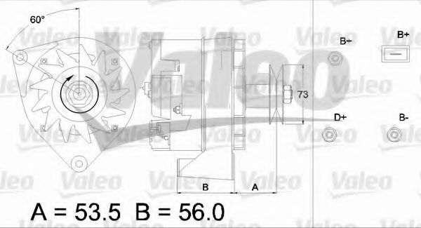 VALEO 436199 Генератор для AUDI 80 (Ауди 80) VALEO 436199 Генератор для AUDI 80 (Ауди 80)