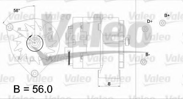 VALEO 436211 Генератор для AUDI 80 (Ауди 80) VALEO 436211 Генератор для AUDI 80 (Ауди 80)