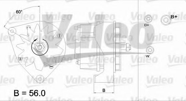 VALEO 436212 Генератор для AUDI 80 (Ауди 80) VALEO 436212 Генератор для AUDI 80 (Ауди 80)