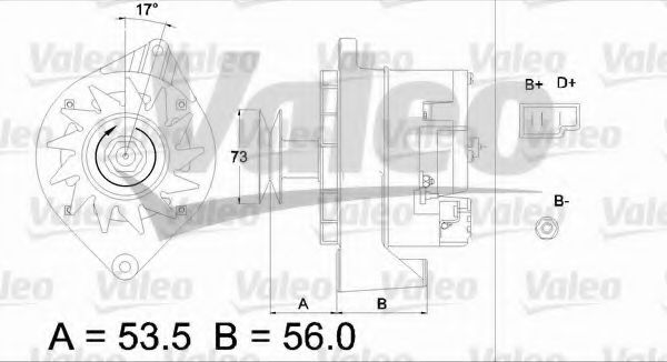 VALEO 436215 Генератор для VOLKSWAGEN POLO (Фольксваген Поло) VALEO 436215 Генератор для VOLKSWAGEN POLO (Фольксваген Поло)