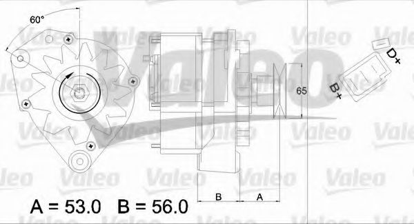 VALEO 436220 Генератор для VOLKSWAGEN CADDY I (Фольксваген Cаддъ и) VALEO 436220 Генератор для VOLKSWAGEN CADDY I (Фольксваген Cаддъ и)