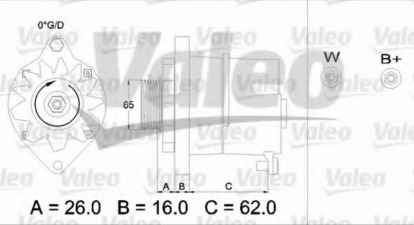 VALEO 436241 Генератор для FIAT STRADA II (Фиат Страда 2) VALEO 436241 Генератор для FIAT STRADA II (Фиат Страда 2)