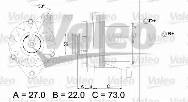 VALEO 436242 Генератор для FIAT TEMPRA (Фиат Тэмпра) VALEO 436242 Генератор для FIAT TEMPRA (Фиат Тэмпра)