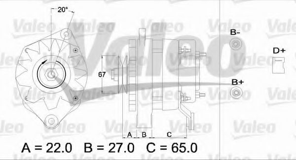 VALEO 436247 Генератор для RENAULT ESPACE I (Рено Эспаcэ и) VALEO 436247 Генератор для RENAULT ESPACE I (Рено Эспаcэ и)