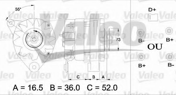 VALEO 436248 Генератор для PEUGEOT 407 (Пежо 407) VALEO 436248 Генератор для PEUGEOT 407 (Пежо 407)
