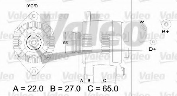 VALEO 436275 Генератор для RENAULT SAFRANE (Рено Сафранэ) VALEO 436275 Генератор для RENAULT SAFRANE (Рено Сафранэ)