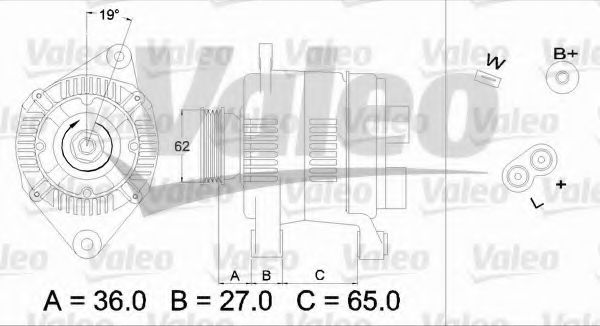 VALEO 436276 Генератор для RENAULT SAFRANE (Рено Сафранэ) VALEO 436276 Генератор для RENAULT SAFRANE (Рено Сафранэ)