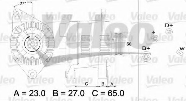 VALEO 436281 Генератор для RENAULT SAFRANE (Рено Сафранэ) VALEO 436281 Генератор для RENAULT SAFRANE (Рено Сафранэ)
