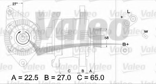 VALEO 436283 Генератор для RENAULT SAFRANE (Рено Сафранэ) VALEO 436283 Генератор для RENAULT SAFRANE (Рено Сафранэ)