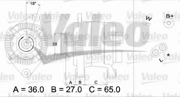 VALEO 436285 Генератор для RENAULT SAFRANE (Рено Сафранэ) VALEO 436285 Генератор для RENAULT SAFRANE (Рено Сафранэ)