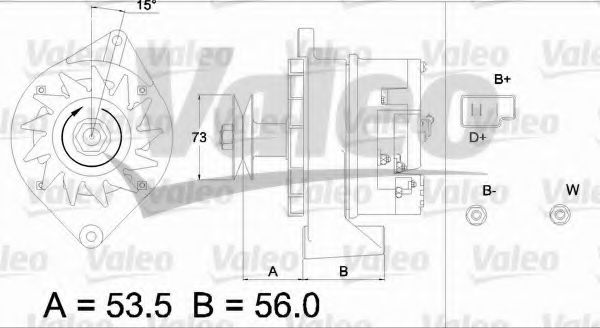 VALEO 436293 Генератор для VOLKSWAGEN POLO (Фольксваген Поло) VALEO 436293 Генератор для VOLKSWAGEN POLO (Фольксваген Поло)