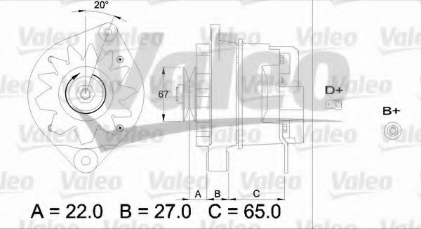 VALEO 436316 Генератор для FIAT DUCATO (Фиат Дукато) VALEO 436316 Генератор для FIAT DUCATO (Фиат Дукато)