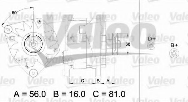 VALEO 436330 Генератор для BMW 3 (Бмв 3) VALEO 436330 Генератор для BMW 3 (Бмв 3)