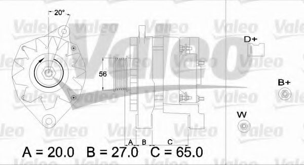 VALEO 436371 Генератор для ROVER 400 (Ровер 400) VALEO 436371 Генератор для ROVER 400 (Ровер 400)