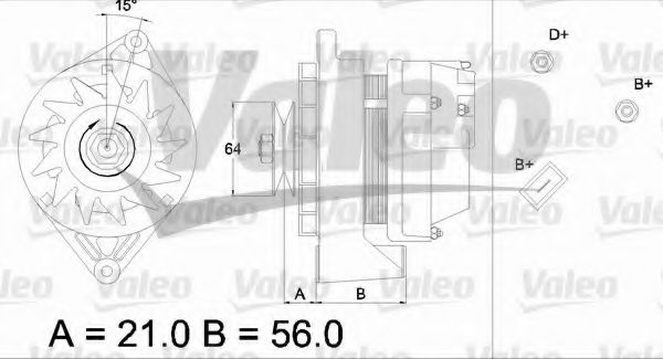 VALEO 436399 Генератор для VOLKSWAGEN POLO (Фольксваген Поло) VALEO 436399 Генератор для VOLKSWAGEN POLO (Фольксваген Поло)
