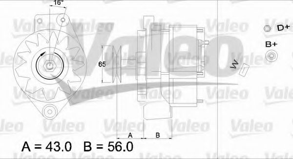 VALEO 436400 Генератор для VOLKSWAGEN T4 MULTIVAN (Фольксваген Т4 мултиvан) VALEO 436400 Генератор для VOLKSWAGEN T4 MULTIVAN (Фольксваген Т4 мултиvан)