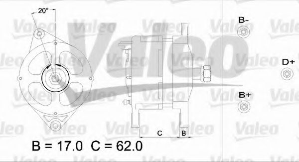 VALEO 436417 Генератор 453182 для IVECO (Ивеко) VALEO 436417 Генератор 453182 для IVECO (Ивеко)