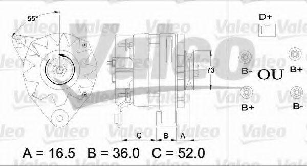 VALEO 436435 Генератор для PEUGEOT 407 (Пежо 407) VALEO 436435 Генератор для PEUGEOT 407 (Пежо 407)