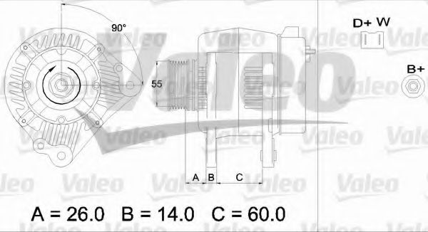VALEO 436442 Генератор для VOLKSWAGEN POLO (Фольксваген Поло) VALEO 436442 Генератор для VOLKSWAGEN POLO (Фольксваген Поло)