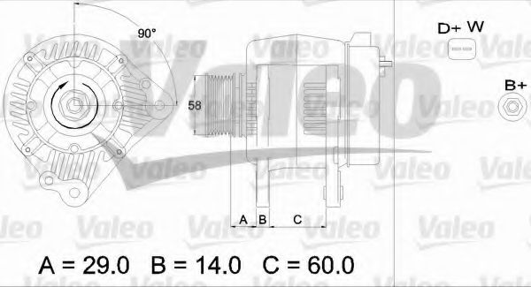 VALEO 436445 Генератор для VOLKSWAGEN CORRADO (Фольксваген Cоррадо) VALEO 436445 Генератор для VOLKSWAGEN CORRADO (Фольксваген Cоррадо)