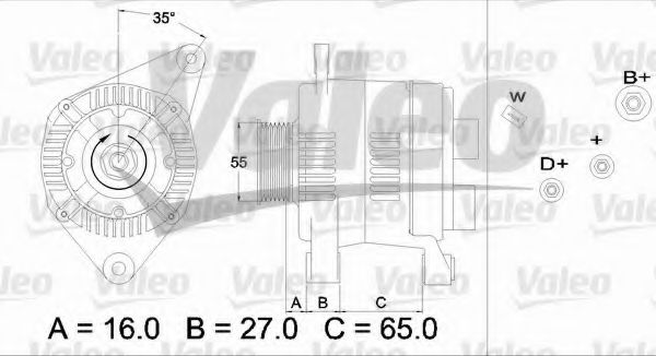 VALEO 436467 Генератор для RENAULT ESPACE III (Рено Эспейс 3) VALEO 436467 Генератор для RENAULT ESPACE III (Рено Эспейс 3)