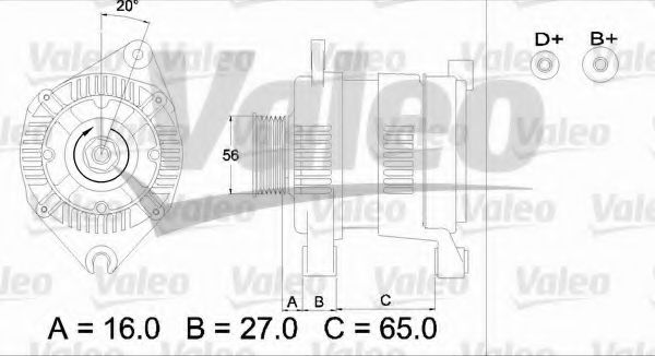 VALEO 436477 Генератор для CITROËN RELAY (CитроËн Рэлаъ) VALEO 436477 Генератор для CITROËN RELAY (CитроËн Рэлаъ)