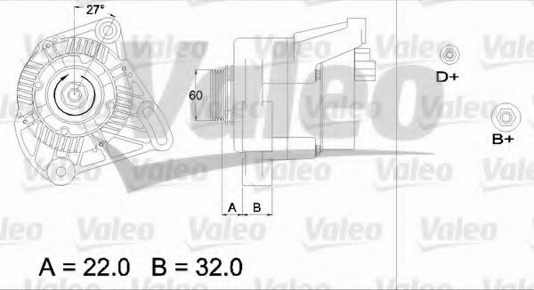 VALEO 436481 Генератор для FIAT PALIO (Фиат Палио) VALEO 436481 Генератор для FIAT PALIO (Фиат Палио)