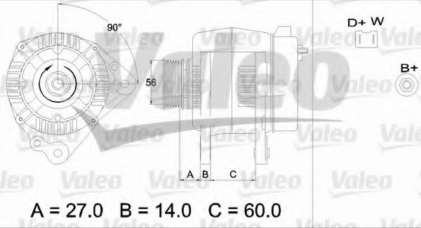 VALEO 436482 Генератор для VOLKSWAGEN GOLF III (Фольксваген Гольф 3) VALEO 436482 Генератор для VOLKSWAGEN GOLF III (Фольксваген Гольф 3)
