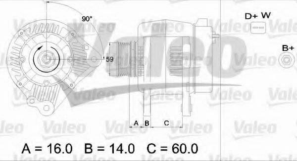 VALEO 436483 Генератор для VOLKSWAGEN GOLF III (Фольксваген Гольф 3) VALEO 436483 Генератор для VOLKSWAGEN GOLF III (Фольксваген Гольф 3)