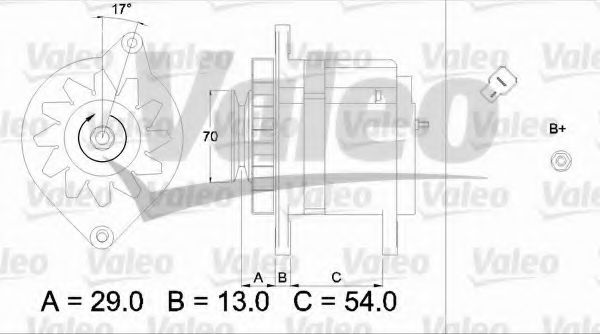 VALEO 436501 Генератор для MITSUBISHI STARION (Митсубиши/митсубиси Старион) VALEO 436501 Генератор для MITSUBISHI STARION (Митсубиши/митсубиси Старион)