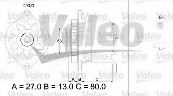 VALEO 436507 Генератор для NISSAN D 21 (Ниссан Д 21) VALEO 436507 Генератор для NISSAN D 21 (Ниссан Д 21)