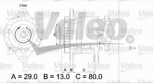 VALEO 436510 Генератор для NISSAN SENTRA I (Ниссан Сэнтра и) VALEO 436510 Генератор для NISSAN SENTRA I (Ниссан Сэнтра и)