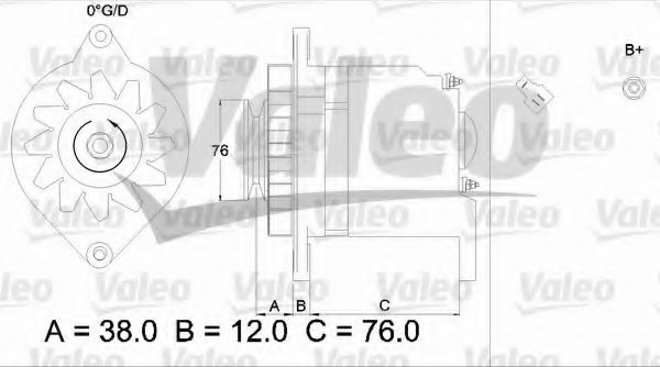 VALEO 436511 Генератор для HONDA (Хонда) VALEO 436511 Генератор для HONDA (Хонда)