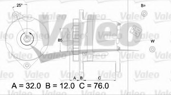 VALEO 436513 Генератор для HONDA (Хонда)