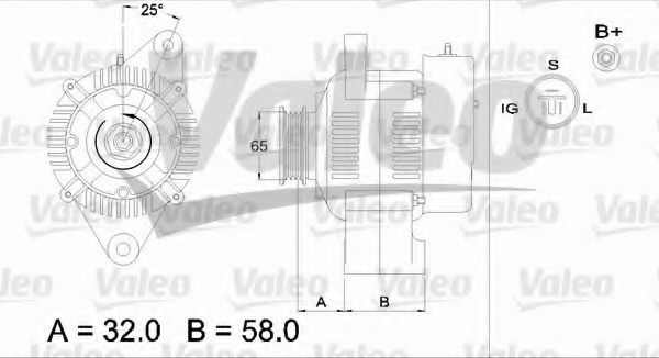 VALEO 436515 Генератор для HONDA (Хонда) VALEO 436515 Генератор для HONDA (Хонда)