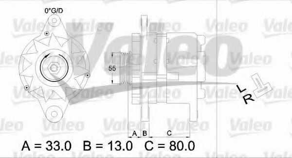 VALEO 436523 Генератор для MAZDA 626 II (Мазда 626 2) VALEO 436523 Генератор для MAZDA 626 II (Мазда 626 2)