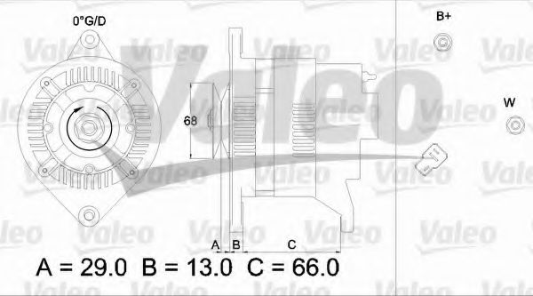 VALEO 436524 Генератор 11 1987 для MAZDA 323 III (Мазда 323 3) VALEO 436524 Генератор 11 1987 для MAZDA 323 III (Мазда 323 3)