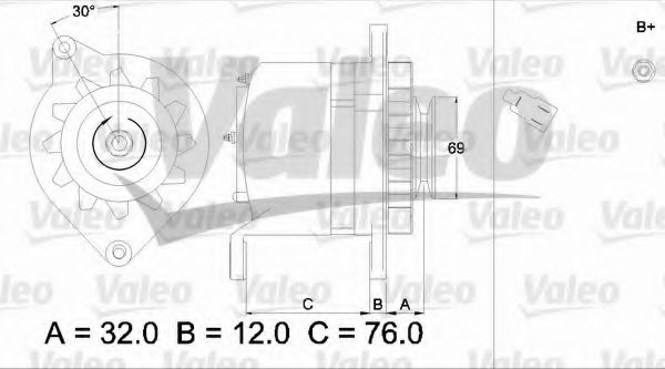 VALEO 436526 Генератор для DAIHATSU (Дайхатсу) VALEO 436526 Генератор для DAIHATSU (Дайхатсу)