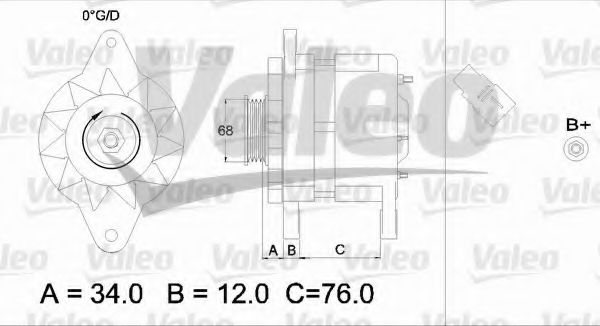 VALEO 436533 Генератор для TOYOTA HIACE II (Тойота/тоета Хиаcэ 2) VALEO 436533 Генератор для TOYOTA HIACE II (Тойота/тоета Хиаcэ 2)