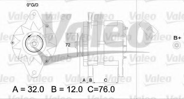 VALEO 436535 Генератор для DAIHATSU (Дайхатсу) VALEO 436535 Генератор для DAIHATSU (Дайхатсу)