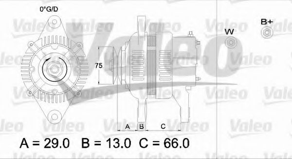 VALEO 436542 Генератор для MAZDA 323 III (Мазда 323 3) VALEO 436542 Генератор для MAZDA 323 III (Мазда 323 3)