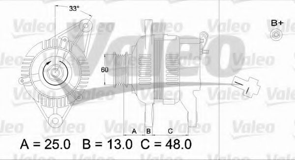 VALEO 436543 Генератор для MITSUBISHI ETERNA III (Митсубиши/митсубиси Этэрна 3) VALEO 436543 Генератор для MITSUBISHI ETERNA III (Митсубиши/митсубиси Этэрна 3)