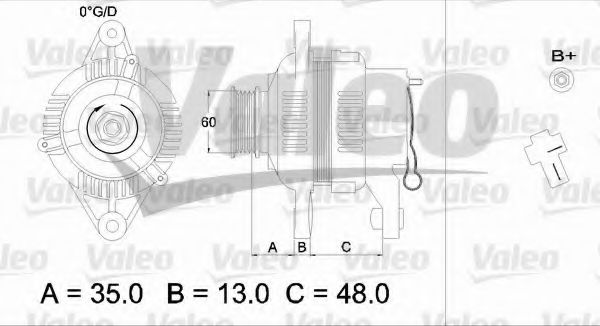 VALEO 436544 Генератор для MITSUBISHI LANCER III (Митсубиши/митсубиси Ланcэр 3) VALEO 436544 Генератор для MITSUBISHI LANCER III (Митсубиши/митсубиси Ланcэр 3)
