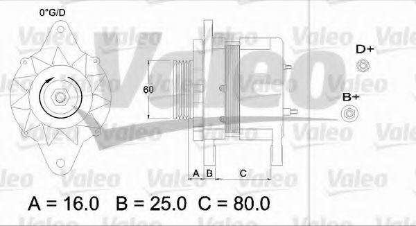 VALEO 436547 Генератор для NISSAN PRIMERA (Ниссан Примера) VALEO 436547 Генератор для NISSAN PRIMERA (Ниссан Примера)