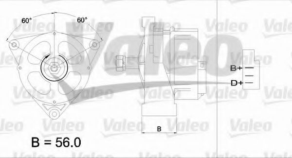 VALEO 436562 Генератор для VOLKSWAGEN T3 CARAVELLE (Фольксваген Т3 cараvэллэ) VALEO 436562 Генератор для VOLKSWAGEN T3 CARAVELLE (Фольксваген Т3 cараvэллэ)