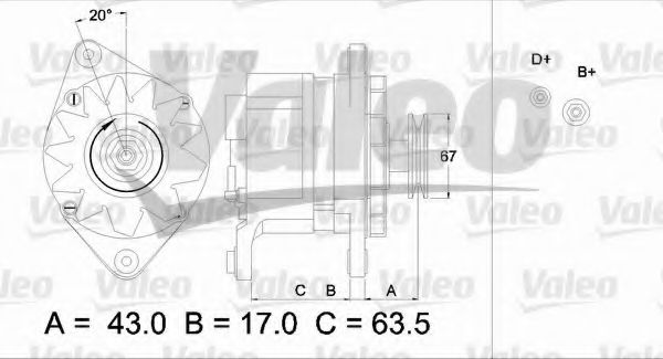 VALEO 436587 Генератор для LANCIA (Лансиа/лянча) VALEO 436587 Генератор для LANCIA (Лансиа/лянча)