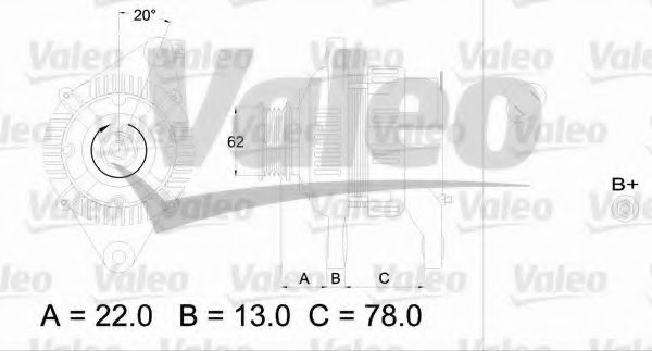 VALEO 436609 Генератор для MITSUBISHI ETERNA IV (Митсубиши/митсубиси Этэрна иv) VALEO 436609 Генератор для MITSUBISHI ETERNA IV (Митсубиши/митсубиси Этэрна иv)