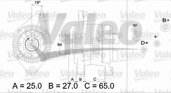 VALEO 436614 Генератор для RENAULT MEGANE I (Рено Меган 1) VALEO 436614 Генератор для RENAULT MEGANE I (Рено Меган 1)